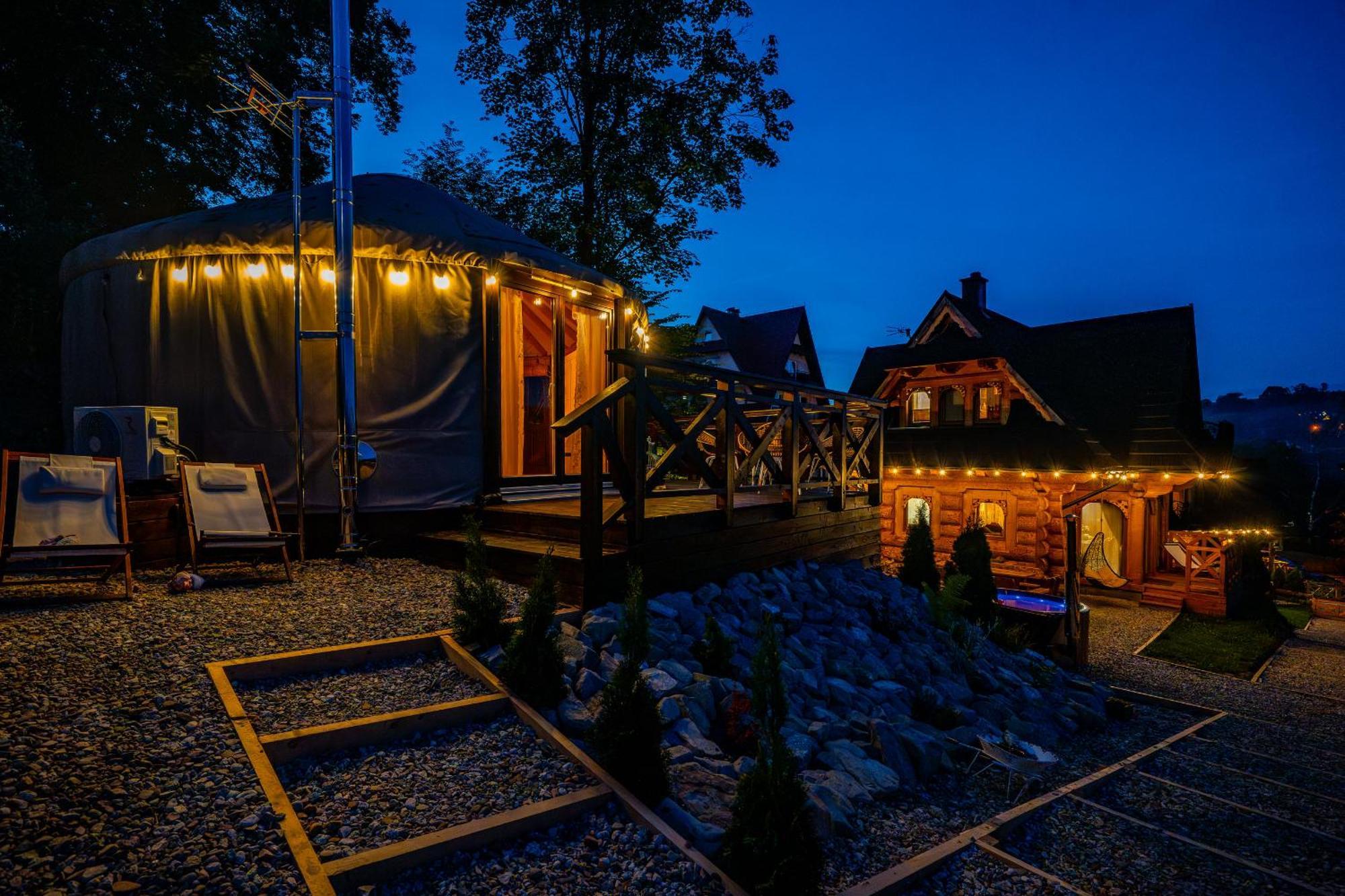Jurta Na Wypasie - Luksusowy Namiot Z Widokiem Na Gory - Jacuzzi, Sauna, Split Ac, Private, Star View Zakopane Exterior photo